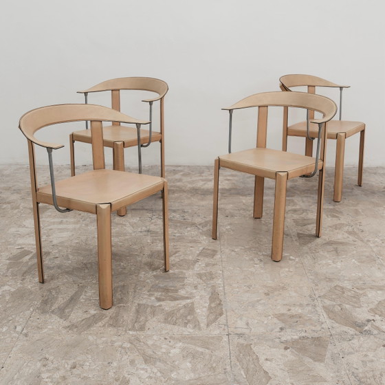 Image 1 of Tito Agnoli Ycami Collection 1986 Set 4 Poltroncine Gentiana Design Modernariato
