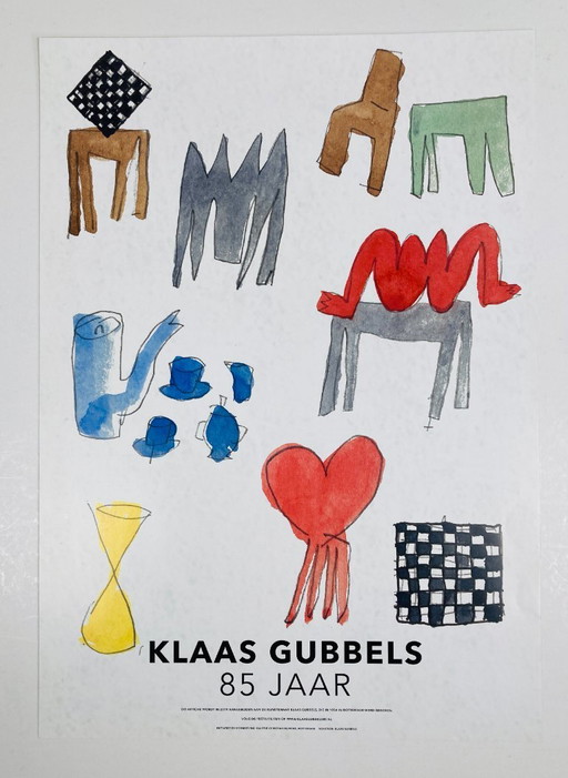 Klaas Gubbels - 85 years - Exhibition poster