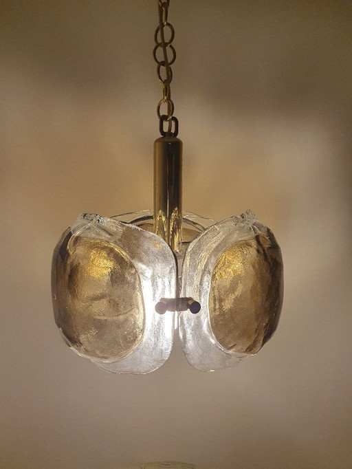 Kaiser Leuchten Murano Mazzega Lustre En Verre Années 1970