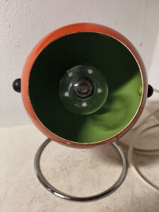 Image 1 of Vintage design Abo Randers eye ball space age metalen tafellamp 