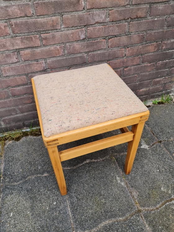 Image 1 of Unique handcrafted vintage Scandinavian style stool 1960s/70s Top Quality & Design