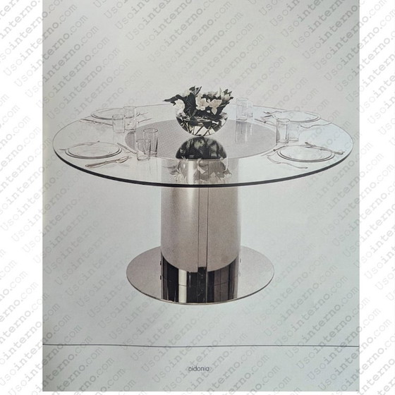 Mesa “Cidonio” de Antonia Astori para Driade, años 70 – Mesas de comedor, Glass, Metal (photo 13 of 13)