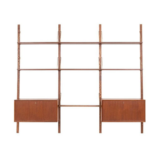 Modulares Regalsystem aus Teakholz, dänisches Design, 1960er Jahre, hergestellt in Dänemark – wandrek, Wood
