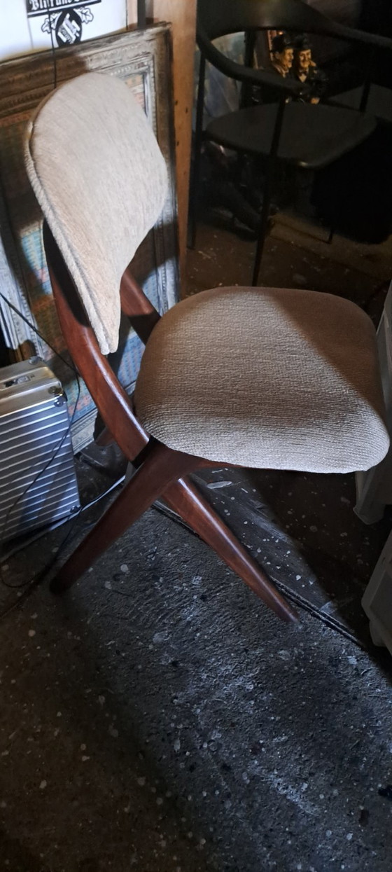 6 Sedie a forbice Webe Louis Van Teeffelen – tefelen, Sedie da pranzo, Textile (photo 5 of 9)