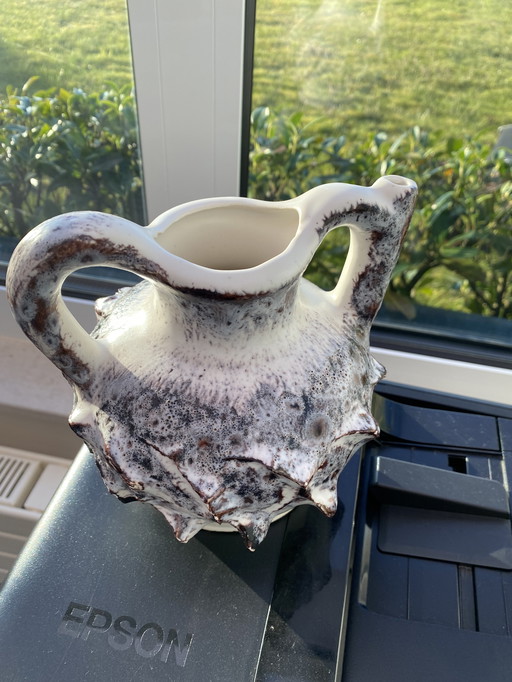 Brocca d'epoca in stile brutalista Vallauris