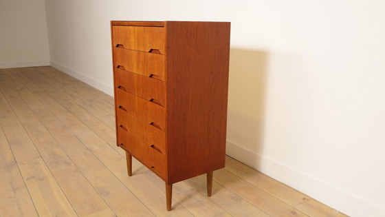 Image 1 of Vintage Deense ladekast | Teak | 6 lades | 106 cm