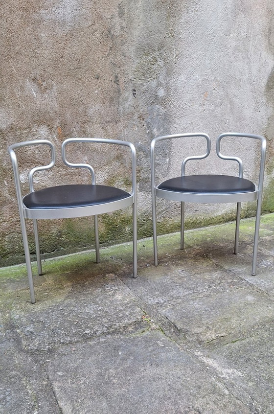 Image 1 of Coppia di poltrone in alluminio di Henning Larsen