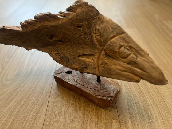 Unique driftwood sculpture, object, fish on a stand – Decorative Objects (photo 3 of 8)