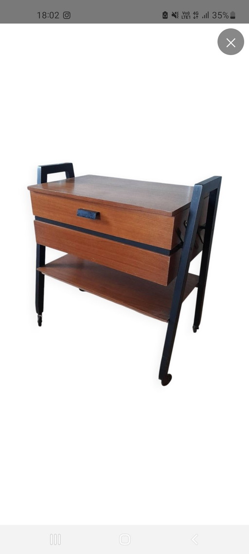 Danish teak sewing table