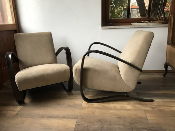 Set of H 269 Lounge Chairs by Jindrich Halabala, 1930s, Armchairs (photo 8 of 8)