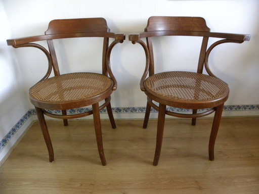 Thonet - 2x Chair Desk Armchair No. 3