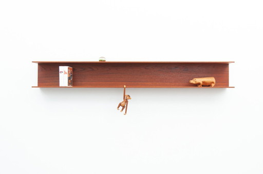 Teak wall shelf by Walter Wirz for Wilhelm Renz (1960s)