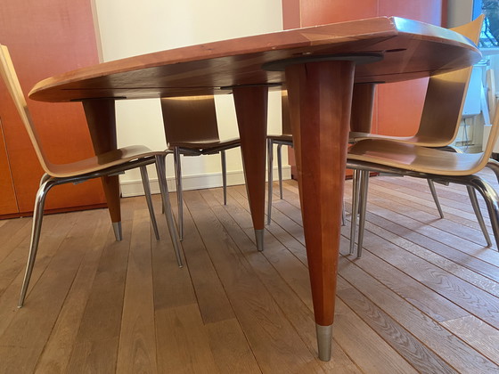 Image 1 of Table de salle à manger triangulaire, Rob Lagrouw, Dutch Art Design, Rotterdam