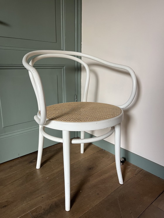 Image 1 of 2 Vintage Thonet stoelen – Model No. 102 / Vienna – Wit