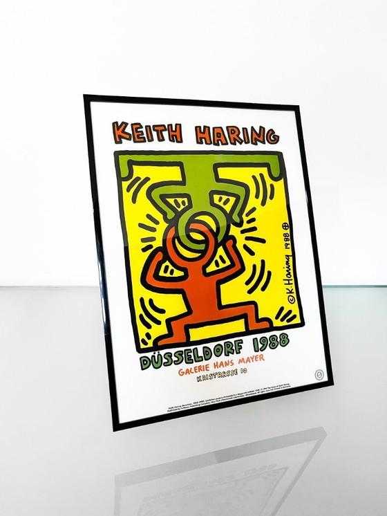 Image 1 of Keith Haring Framed Düsseldorf Print published under license