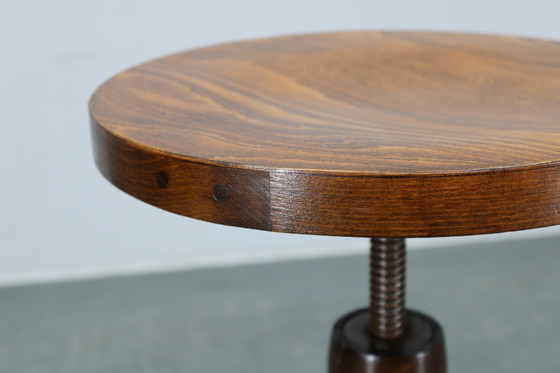 Image 1 of 1930er Klavierhocker aus Bugholz und Buche, Tschechoslowakei