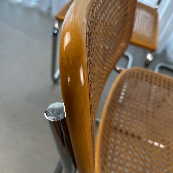 Image 1 of Set of 6 Cesca Chairs by Marcel Breuer for Gavina, 1960s