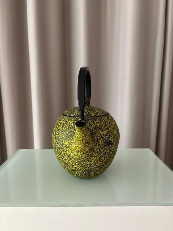 Teiera in ghisa, gialla e nera, Accessori da cucina, Giallo (foto 2 di 10)