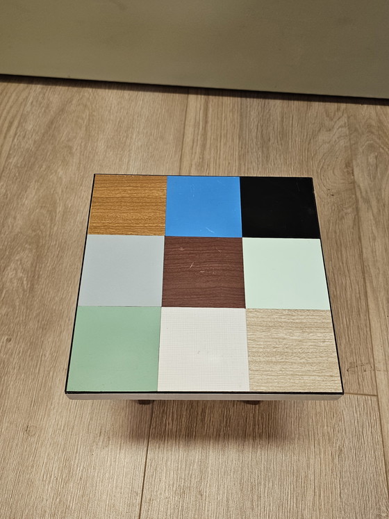 Image 1 of Set van 2 Vintage Plantentafeltjes Bijzettafeltje Tafeltje