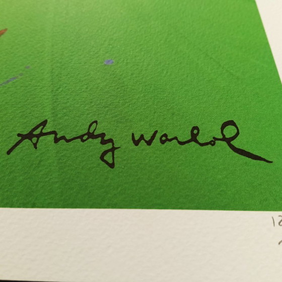 Image 1 of Lithografie "Pelè" van Andy Warhol uit de jaren 80, gelimiteerde oplage, uitgegeven door CMOA.