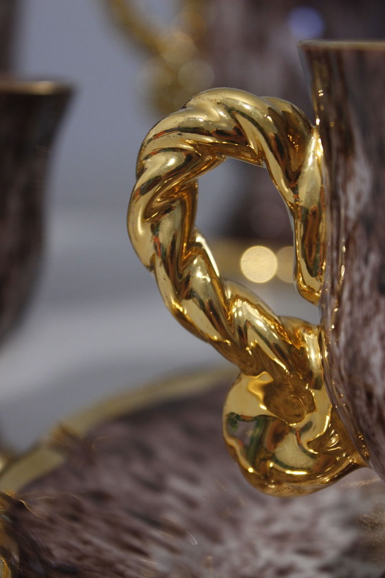 Image 1 of Marius Giuge À Vallauris - 40-delig ontbijtset Frankrijk 1950