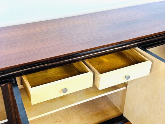 Image 1 of Credenza Art Déco in noce, Francia, 1950