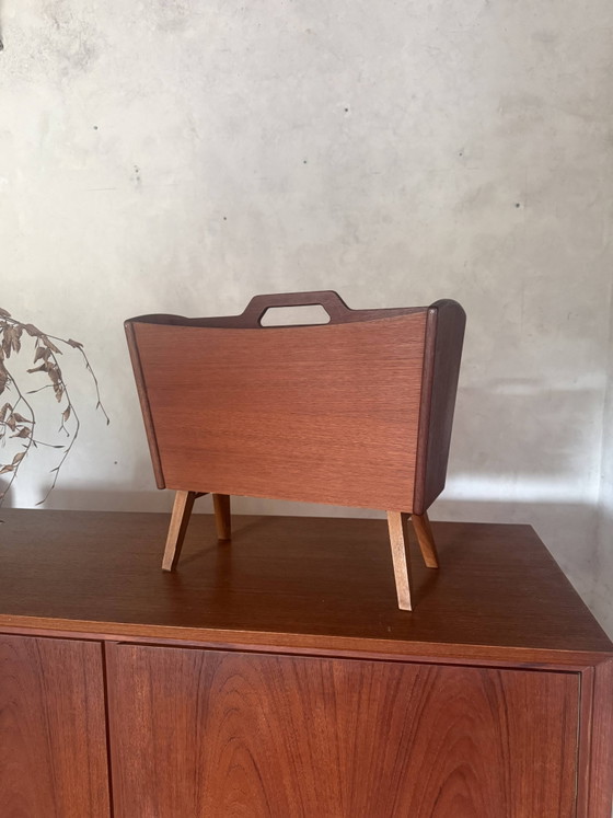 Portariviste vintage scandinavo in teak. – Scandinavian (photo 9 of 9)