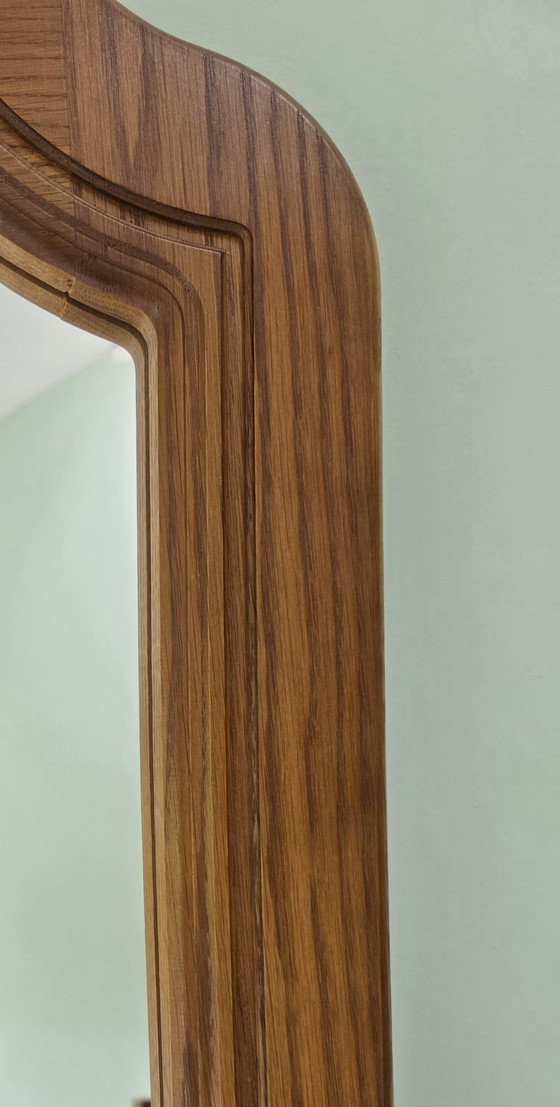 Image 1 of Specchio da parete vintage in legno dalla forma organica
