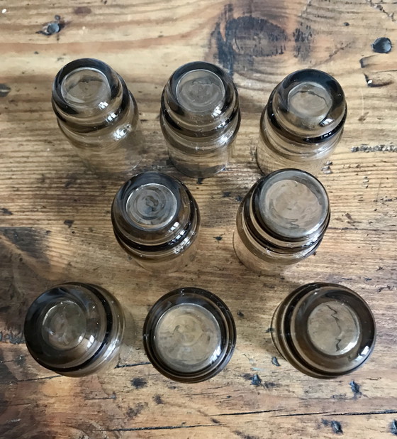 Image 1 of Set of 8 Very Small Smoked Glasses
