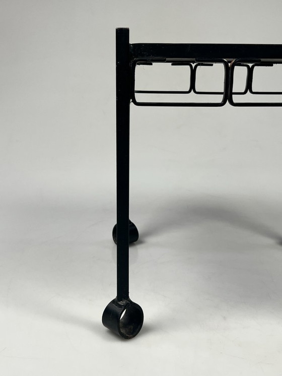 Image 1 of Vintage Table, Brutalism, Cast Iron And Ceramic, 1960's