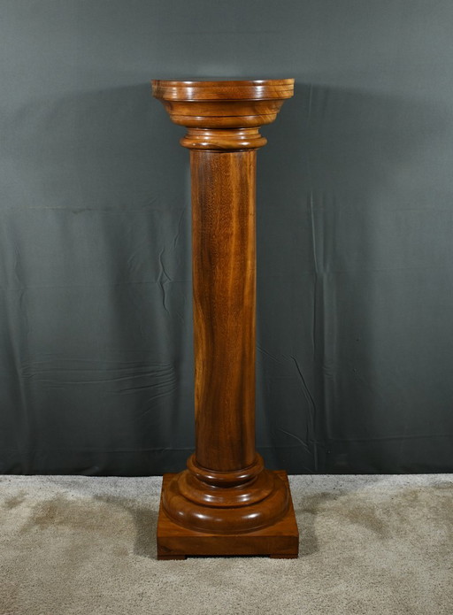 Walnut Column, Art Deco - 1930