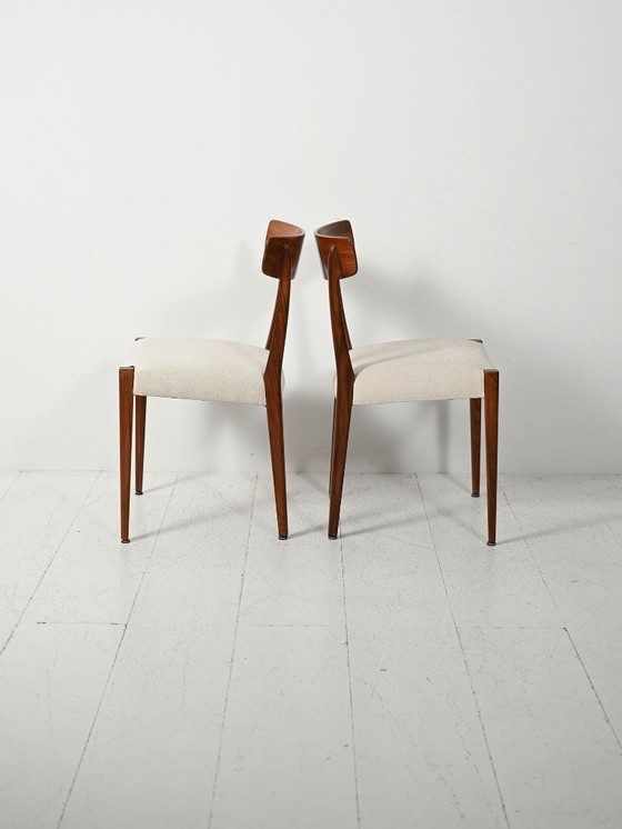 Image 1 of Set of six Scandinavian teak dining chairs, 1960s