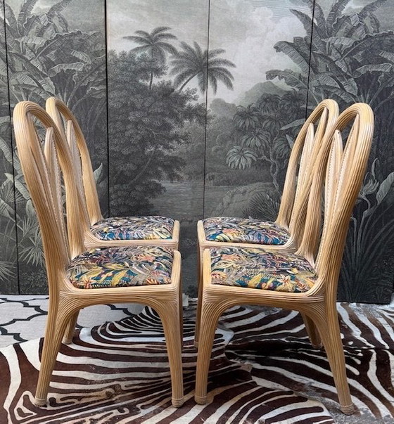 Image 1 of 6 Esszimmerstühle aus Bambus von Vivai del Sud