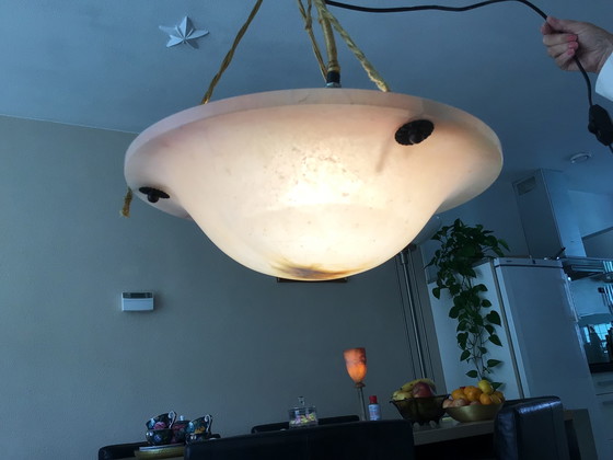 Image 1 of Lampada da sospensione Art Déco Albasten Schaal