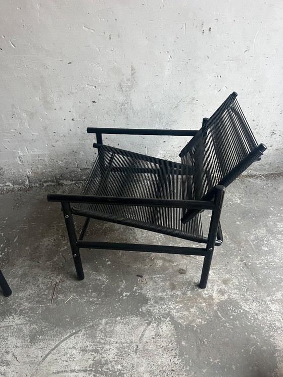 Image 1 of Set of 2 Spaghetti Lounge Chairs by Giandomenico Belotti for CMP Padova (1980s)