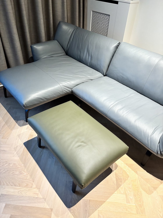 Image 1 of Leolux Devon 2,5 pl chaise longue (L) en cuero