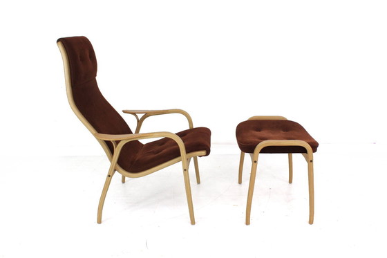 Image 1 of as new, Museum Condition! Vintage Lamino Chair from 1966, Yngve Ekström for Swedese, Nubuck Leather