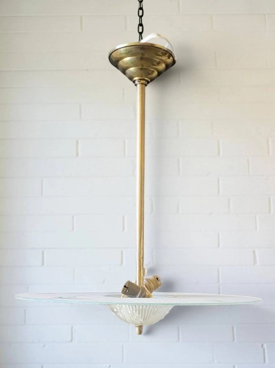 Art Deco Disc Pendant – Pendant lamps, Crystal, Glass (photo 3 of 7)