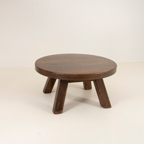 Image 1 of Brutalistische salontafel – Massief hout