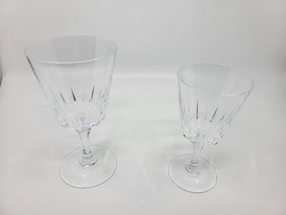 Image 1 of Arques crystal glassware service, Versailles pattern, France (set of 18)