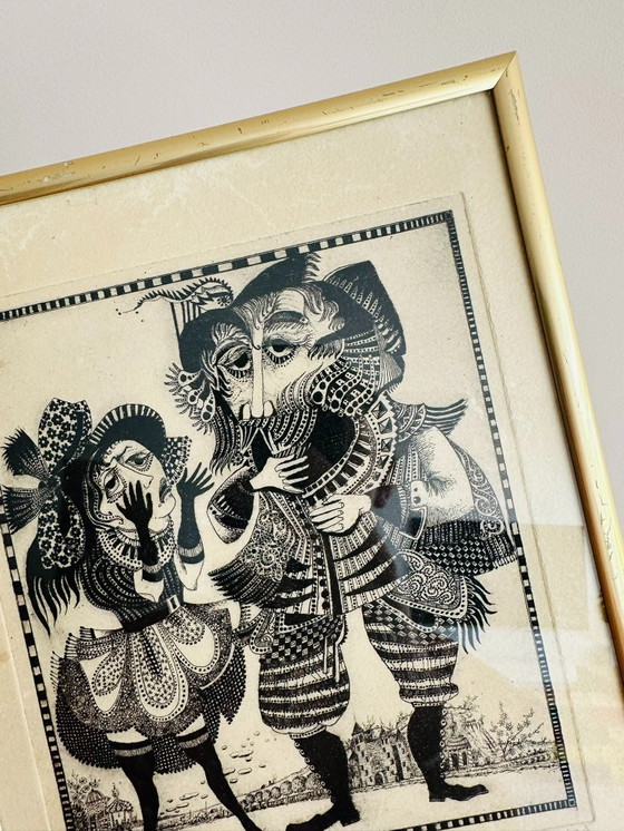 Image 1 of 1x Rare, Signed Etching by Hans van Draanen (1972) | Early Épreuve d'Artiste | Exclusive Graphic Art