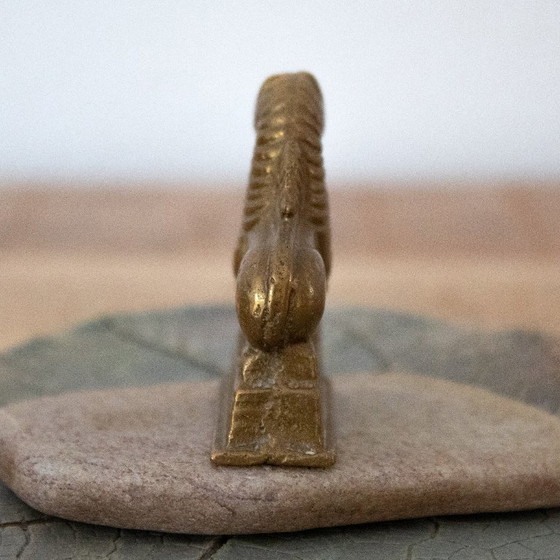 Image 1 of Antique brass scale weight, Chinese Mythological Animal