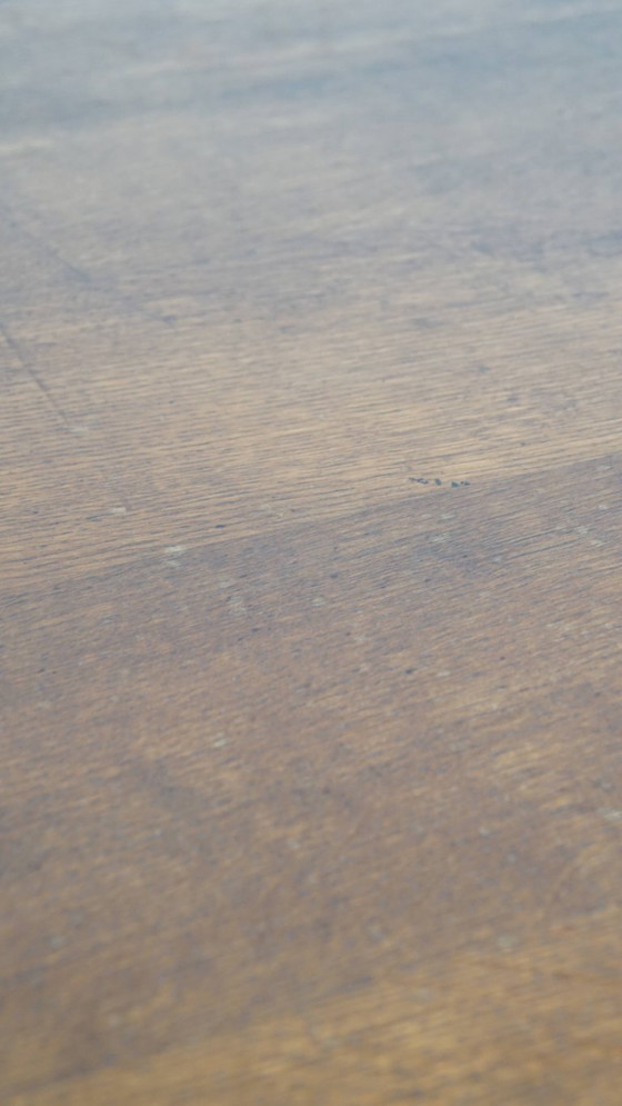 Image 1 of Antiker Art Deco Schreibtisch aus dem frühen 20. Jahrhundert aus Eichenholz im Stil der Amsterdamer Schule