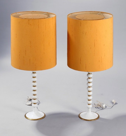 Paar mid century tafellamp 1970's