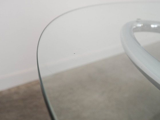 Image 1 of Mesa de cristal, diseño italiano, década de 1970, fabricada por Gastone Rinaldi.