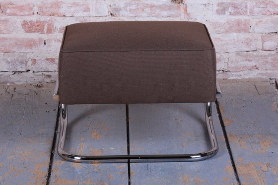 Tabouret Bauhaus restauré, par Robert Slezák, Chrome, Acier, Tchèque, années 1930, Poufs & repose-pieds (photo 5 sur 8)