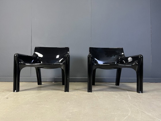 Image 1 of Coppia di poltrone Vicario di Vico Magistretti per Artemide, anni '70