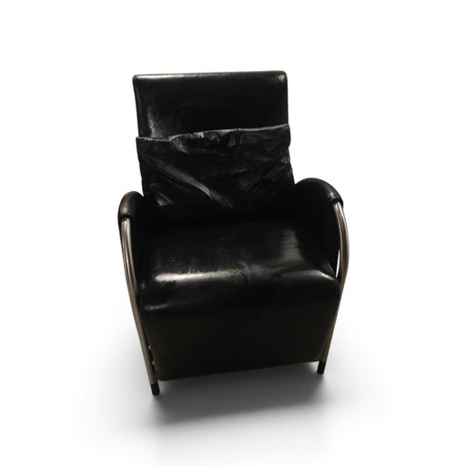 Gelderland 6020 Fauteuil in Zwart Leder, Jan des Bouvrie – Leather (photo 2 of 14)
