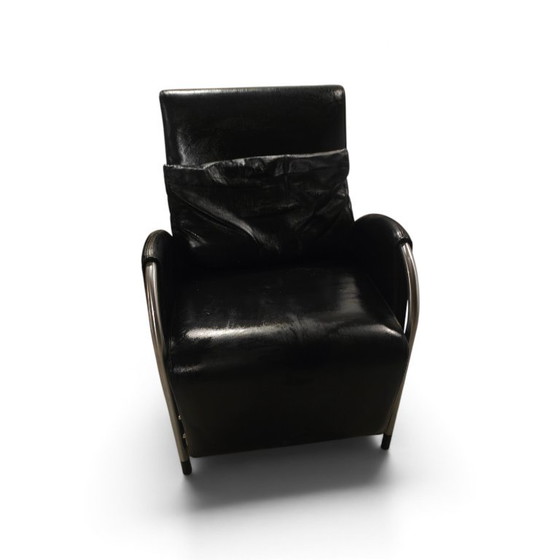 Gelderland 6020 Fauteuil in Zwart Leder, Jan des Bouvrie – Leather (photo 2 of 14)