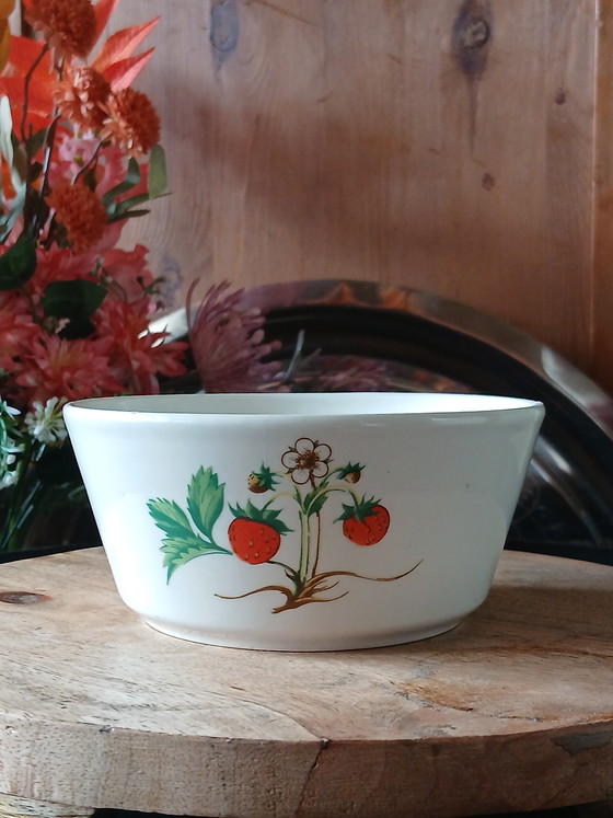 Image 1 of Prachtige Vintage Set Ditmar Urbach Aardbeien kommen (3-delig)